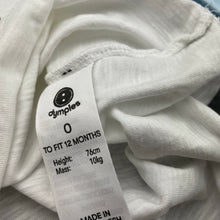 Load image into Gallery viewer, Boys Dymples, organic cotton long sleeve top, dinosaur, EUC, size 0,  