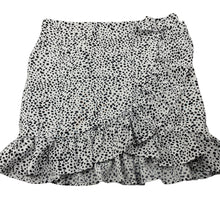 Load image into Gallery viewer, Girls SHEIN, black &amp; white lightweight skirt, elasticated, L: 35cm, EUC, size 11-12,  