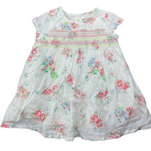 Load image into Gallery viewer, Girls Next, lined lightweight floral cotton dress, EUC, size 000, L: 34cm