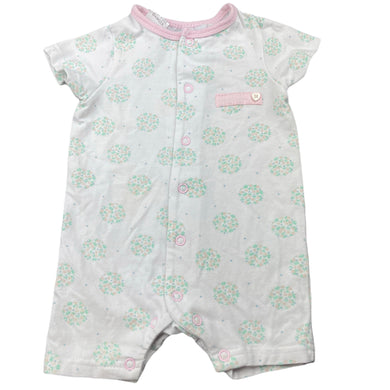 Girls Baby World, floral stretchy romper, FUC, size 000,  