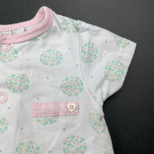 Load image into Gallery viewer, Girls Baby World, floral stretchy romper, FUC, size 000,  