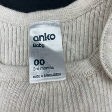 Load image into Gallery viewer, unisex Anko, ribbed knitted cotton overalls, EUC, size 00,  