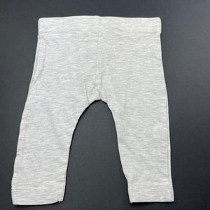 unisex Anko, grey marle leggings / bottoms, EUC, size 000,  