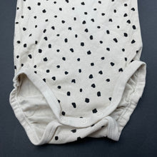 Load image into Gallery viewer, Girls H&amp;M, organic cotton bodysuit / romper, EUC, size 0,  