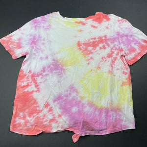 Girls Anko, tie dyed cotton tie front top, GUC, size 12,  