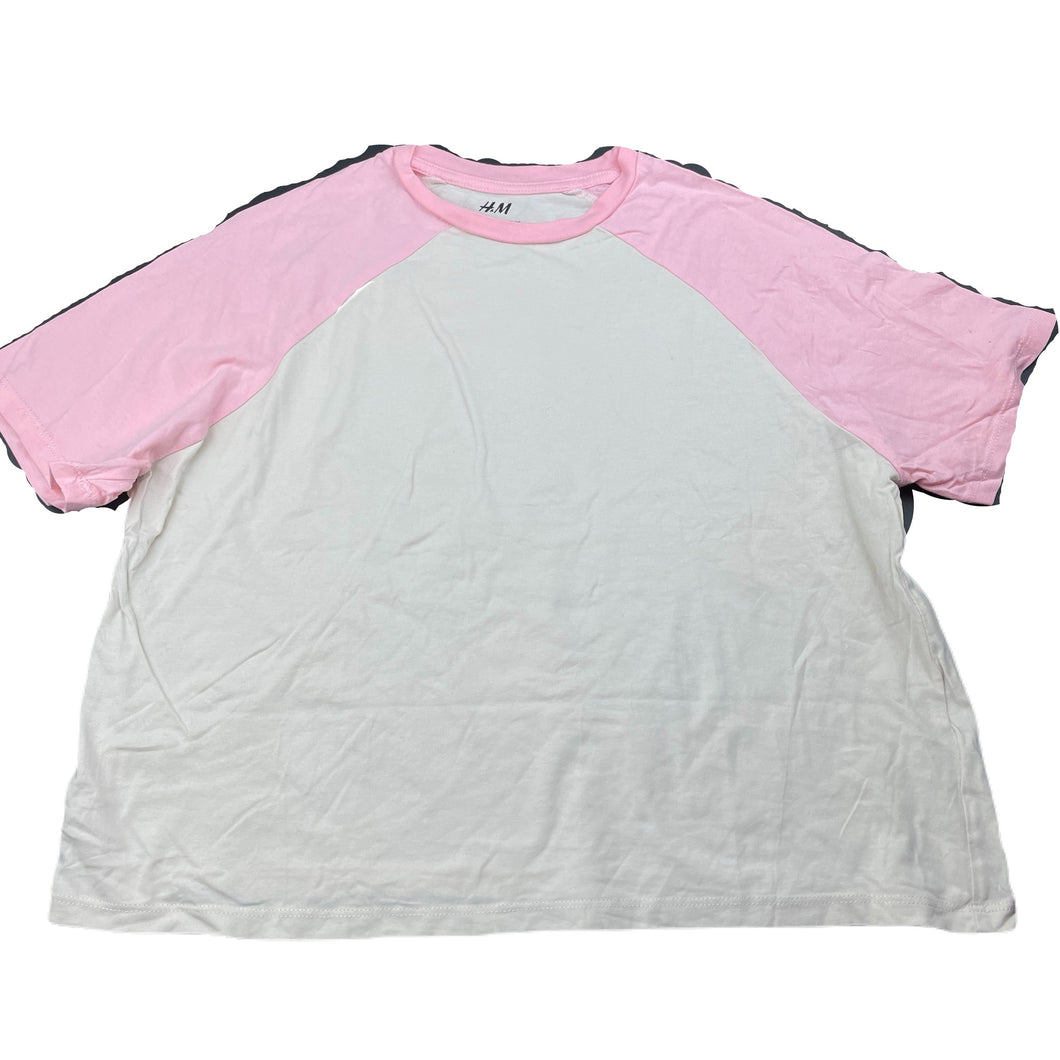 Girls H&M, cotton t-shirt / top, small marks, FUC, size 13-14,  