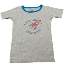 Load image into Gallery viewer, Boys Petit Bateau, cotton pyjama t-shirt / top, FUC, size 6,  