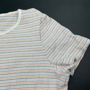 Girls Target, striped stretchy ribbed t-shirt / top, EUC, size 16,  