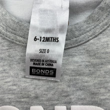 Load image into Gallery viewer, unisex Bonds, grey marle Tech Sweat lightweight sweater / jumper, GUC, size 0,  