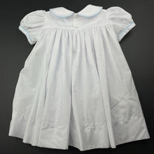 Load image into Gallery viewer, Girls Stitched by Me, smocked lightweight dress, light marks, no size, armpit to armpit: 27.5cm, FUC, size 0-1, L: 41cm
