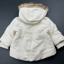 Load image into Gallery viewer, Girls Baby Berry, fleece lined hooded jacket / coat, marks on hood, FUC, size 0,  