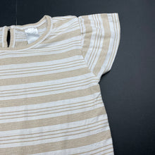 Load image into Gallery viewer, Girls Anko, lightweight stretchy metallic stripe peplum top, GUC, size 5,  