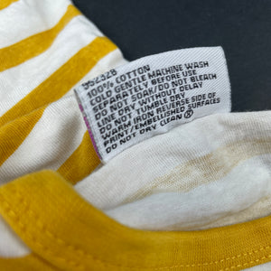 Girls Mango, striped cotton t-shirt / top, FUC, size 8,  