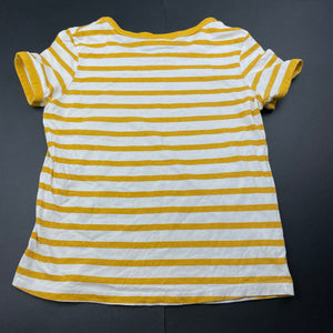 Girls Mango, striped cotton t-shirt / top, FUC, size 8,  