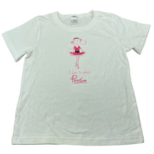 Load image into Gallery viewer, Girls Piccolina, white cotton t-shirt / top, EUC, size 7,  