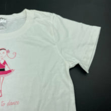 Load image into Gallery viewer, Girls Piccolina, white cotton t-shirt / top, EUC, size 7,  