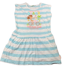 Load image into Gallery viewer, Girls Earth Nymph, lightweight cotton casual dress, small marks, FUC, size 6, L: 56cm