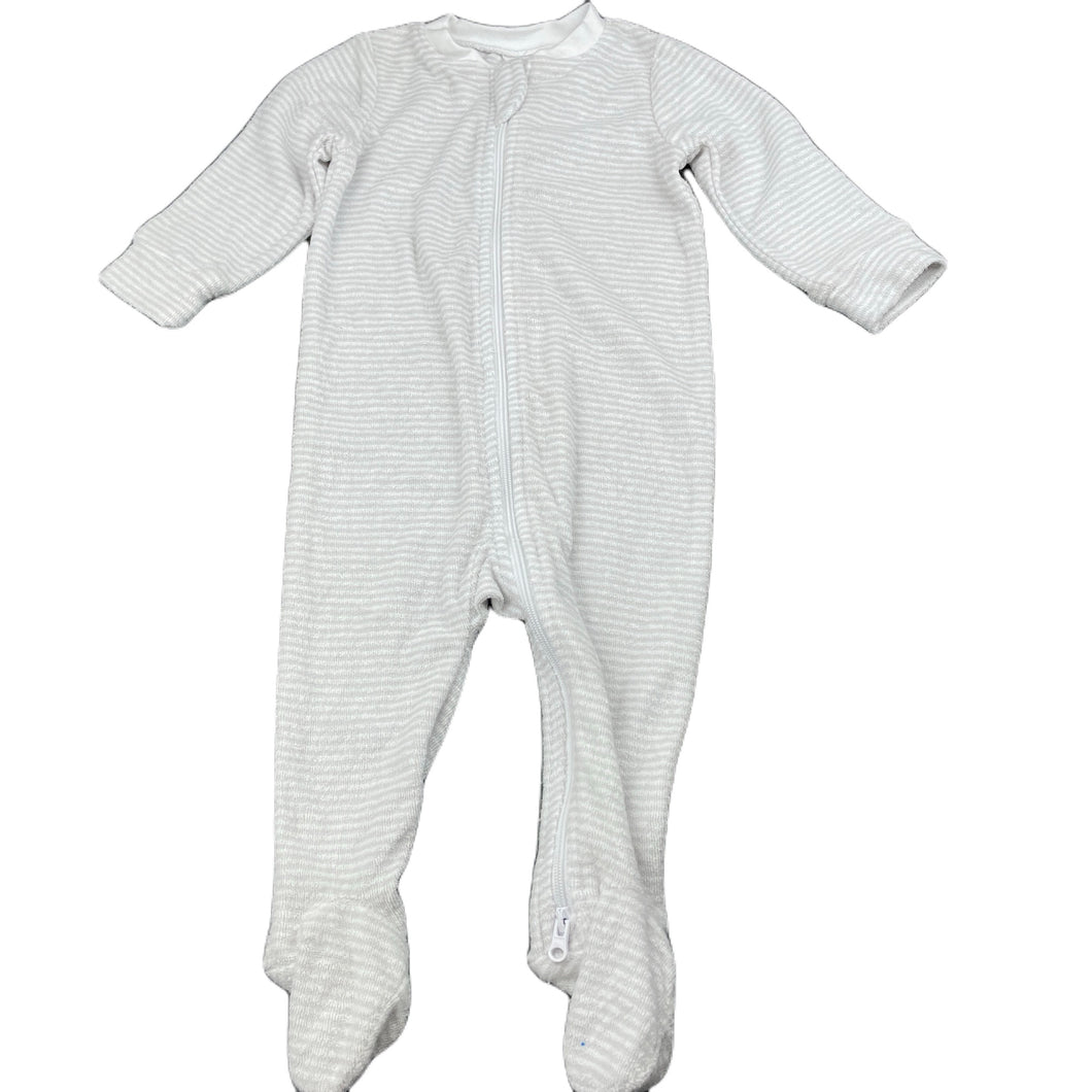 unisex Target, terry zip coverall / romper, GUC, size 00,  