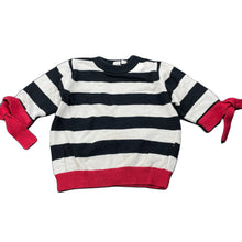 Load image into Gallery viewer, Girls Cutie Co, striped knitted lightweight sweater / top, GUC, size 3,  