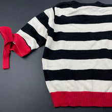 Load image into Gallery viewer, Girls Cutie Co, striped knitted lightweight sweater / top, GUC, size 3,  