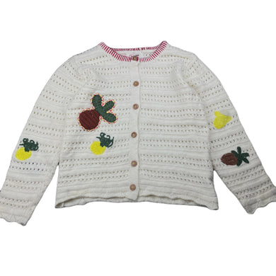 Girls Mysterious Hut, soft feel embroidered cardigan / sweater, GUC, size 5-6,  