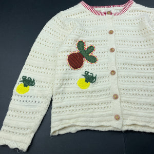 Girls Mysterious Hut, soft feel embroidered cardigan / sweater, GUC, size 5-6,  