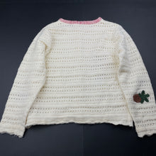 Load image into Gallery viewer, Girls Mysterious Hut, soft feel embroidered cardigan / sweater, GUC, size 5-6,  