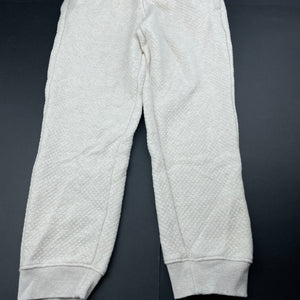 Girls Anko, beige track pants, elasticated, Inside leg: 51cm, FUC, size 9,  