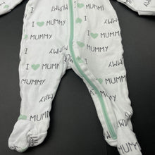 Load image into Gallery viewer, unisex Baby Berry, cotton zip coverall / romper, FUC, size 000,  