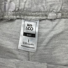 Load image into Gallery viewer, Girls Kids &amp; Co, grey marle shorts, elasticated, apples, GUC, size 1,  