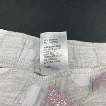 Load image into Gallery viewer, Girls Kids &amp; Co, grey marle shorts, elasticated, apples, GUC, size 1,  