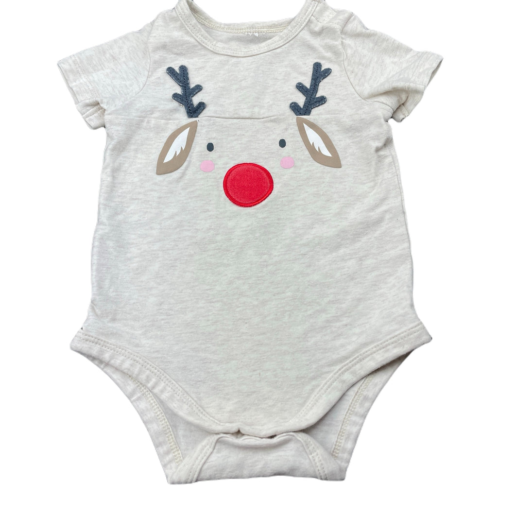 unisex Christmas, bodysuit / romper, GUC, size 000-00,  