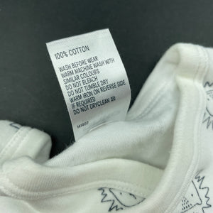 unisex Anko, soft cotton bodysuit / romper, lions, GUC, size 000,  