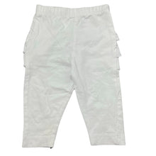 Load image into Gallery viewer, Girls Dymples, white ruffle leggings / bottoms, GUC, size 000,  