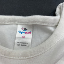 Load image into Gallery viewer, unisex Topomini, soft feel cotton long sleeve top, EUC, size 000,  