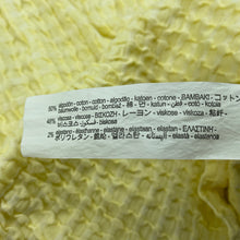 Load image into Gallery viewer, Girls Zara, textured lemon cotton / viscose dress, EUC, size 1, L: 40cm
