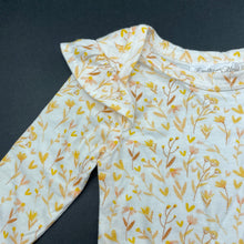 Load image into Gallery viewer, Girls Emily and Oliver, lightweight floral cotton bodysuit / romper, EUC, size 000,  