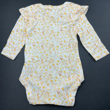 Load image into Gallery viewer, Girls Emily and Oliver, lightweight floral cotton bodysuit / romper, EUC, size 000,  