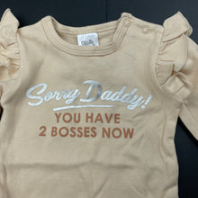 Load image into Gallery viewer, Girls Ollies Place, soft cotton bodysuit / romper, EUC, size 000,  