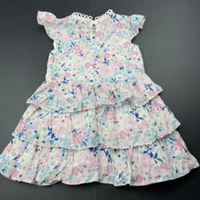 Load image into Gallery viewer, Girls Marlo, lined lightweight floral cotton dress, EUC, size 00, L: 40cm