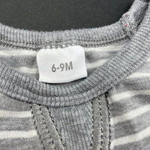 Load image into Gallery viewer, unisex Foshan, grey stripe stretchy long sleeve top, GUC, size 0,  