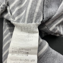 Load image into Gallery viewer, unisex Foshan, grey stripe stretchy long sleeve top, GUC, size 0,  