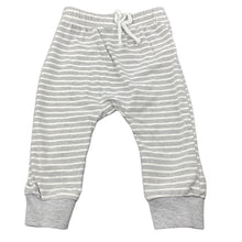 Load image into Gallery viewer, unisex Foshan, grey stripe lightweight pants / bottoms, elasticated, GUC, size 0,  
