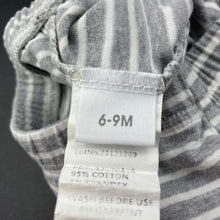 Load image into Gallery viewer, unisex Foshan, grey stripe lightweight pants / bottoms, elasticated, GUC, size 0,  