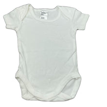 Load image into Gallery viewer, unisex Anko, white cotton bodysuit / romper, GUC, size 000,  