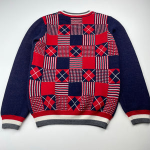 Boys As Little As, merino wool blend soft feel sweater / jumper, EUC, size 7-8,  