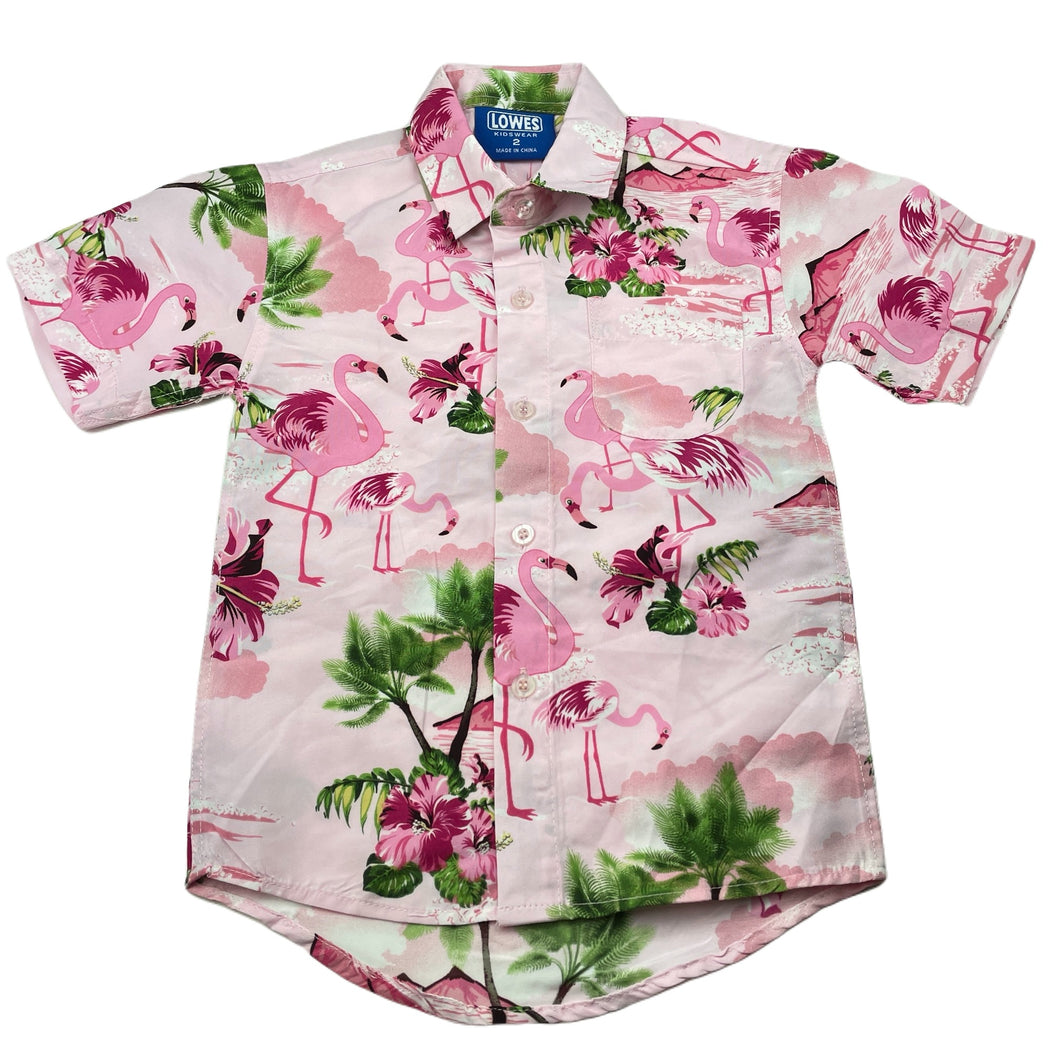 Boys Lowes, lightweight short sleeve Hawaiian style shirt, EUC, size 2,  