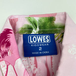 Boys Lowes, lightweight short sleeve Hawaiian style shirt, EUC, size 2,  