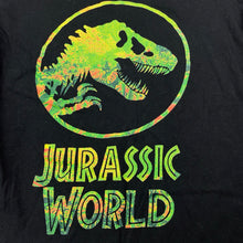 Load image into Gallery viewer, Boys Jurassic World, black cotton t-shirt / top, dinosaur, EUC, size 10,  