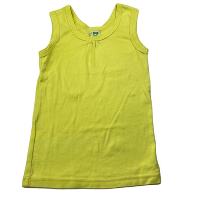 Girls Big by Fiona Scanlan, yellow cotton singlet / tank top, EUC, size 6,  